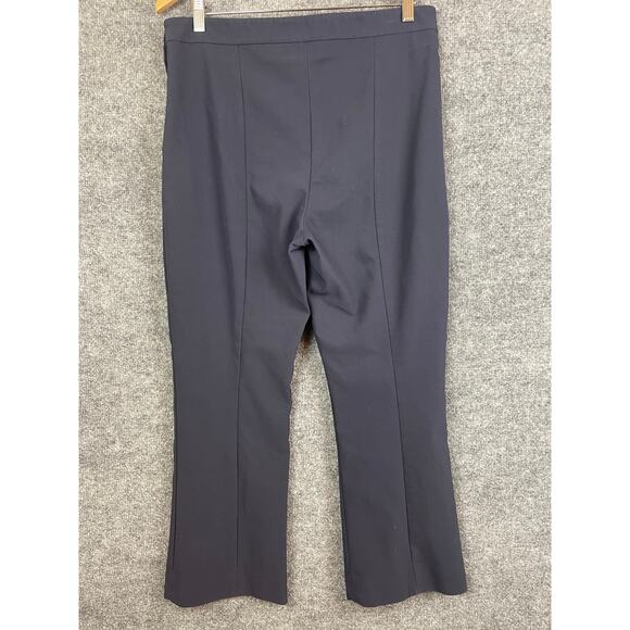 MM. LaFleur Pants Women's Sz 14 Navy Flat Front Side Zip - Picture 4 of 9